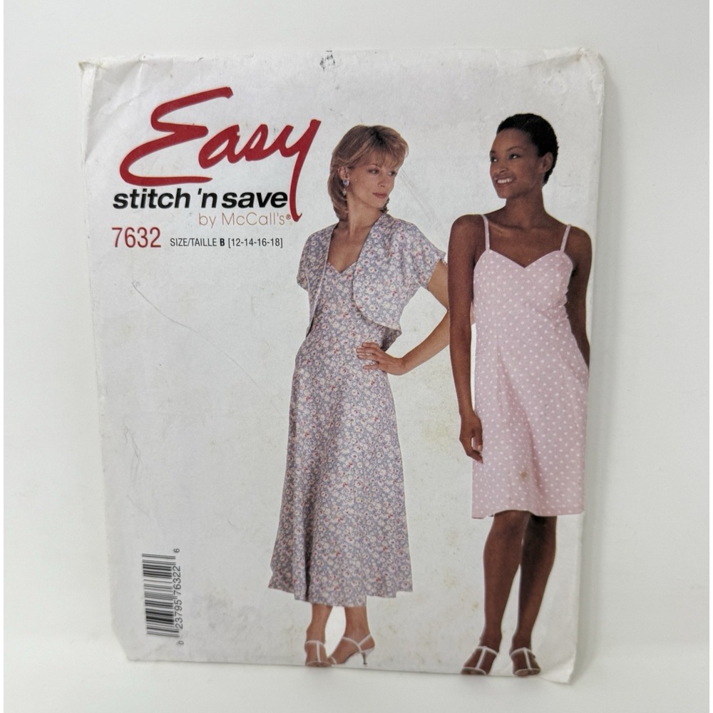 Easy Stitch 'n save by McCall's Size 12-18 Misses Bolero and Dresses